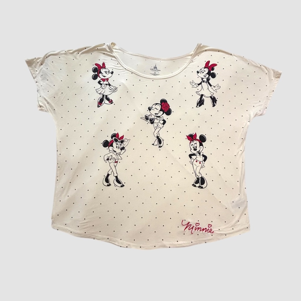 Disney Parks Womens XXL Top Minnie Mouse Graphic Short Sleeve T-Shirt